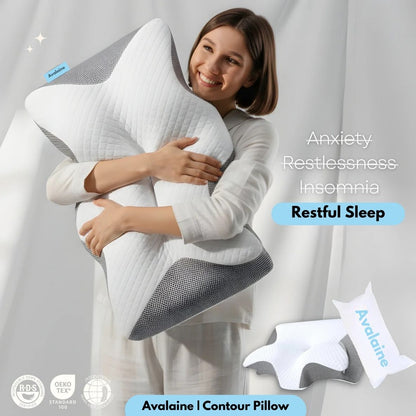 Wake Up Without Neck or Back Pain with the Evina Contour Relief Pillow