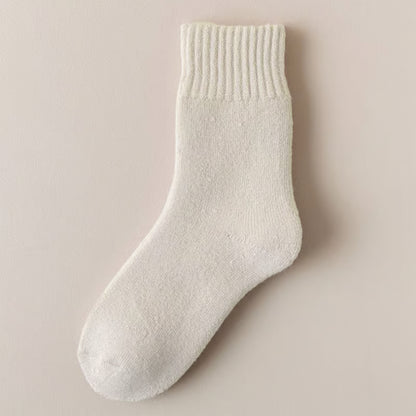 Women's Solid Mid-calf Socks