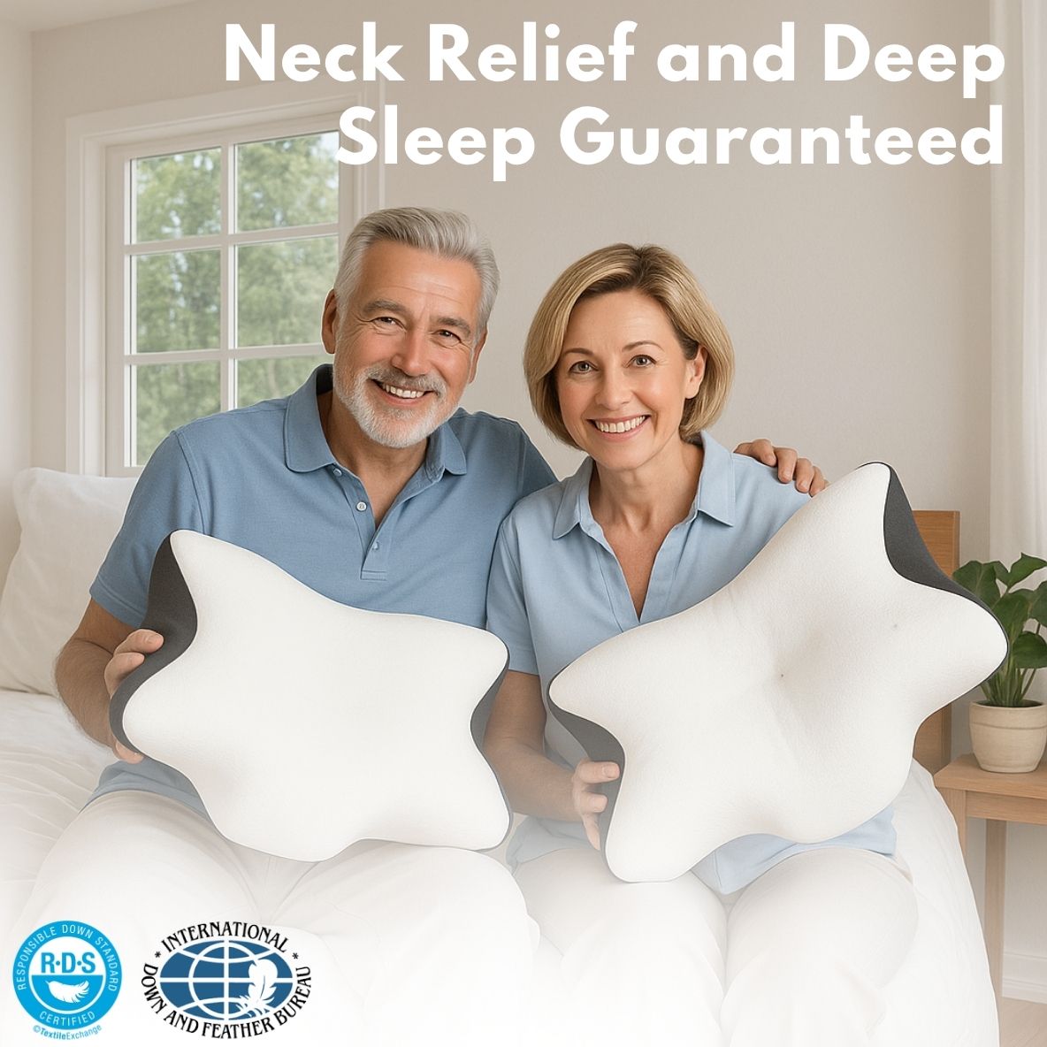 Wake Up Without Neck or Back Pain with the Evina Contour Relief Pillow