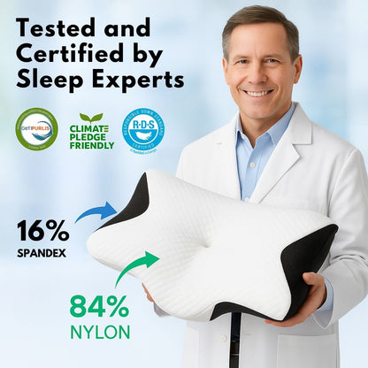 Wake Up Without Neck or Back Pain with the Evina Contour Relief Pillow