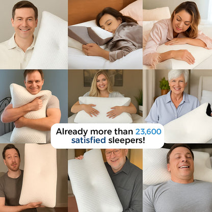 Wake Up Without Neck or Back Pain with the Evina Contour Relief Pillow