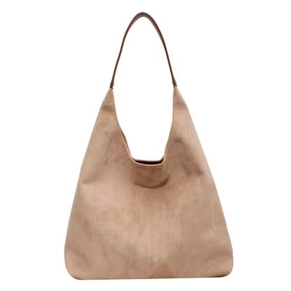 Suede Crescent Bag