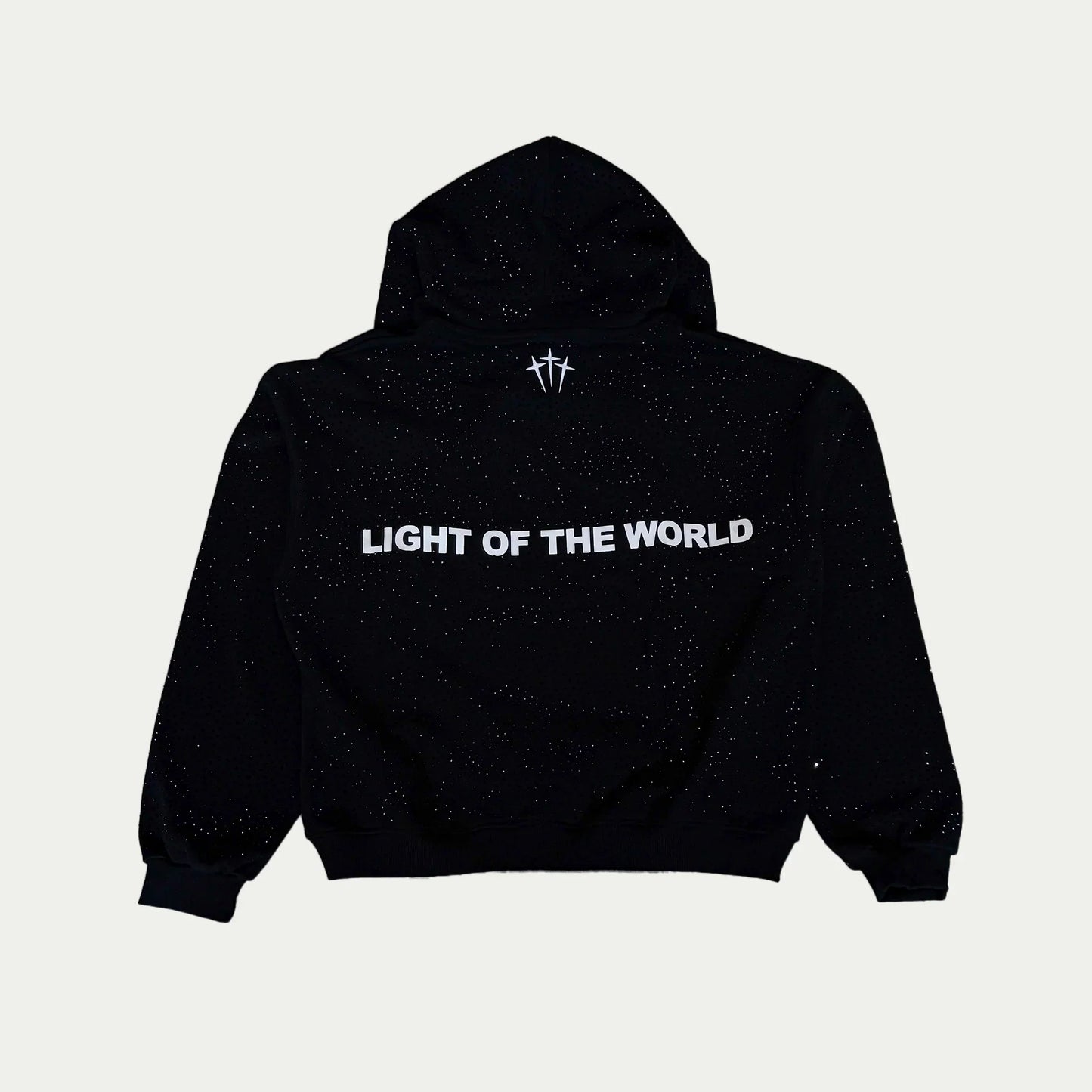 "Jesus is The Light" Rhinestone Hoodie